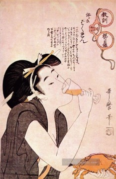 The hussy Kitagawa Utamaro Ukiyo e Bijin ga Ölgemälde